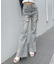 サイドリボンデニムパンツ