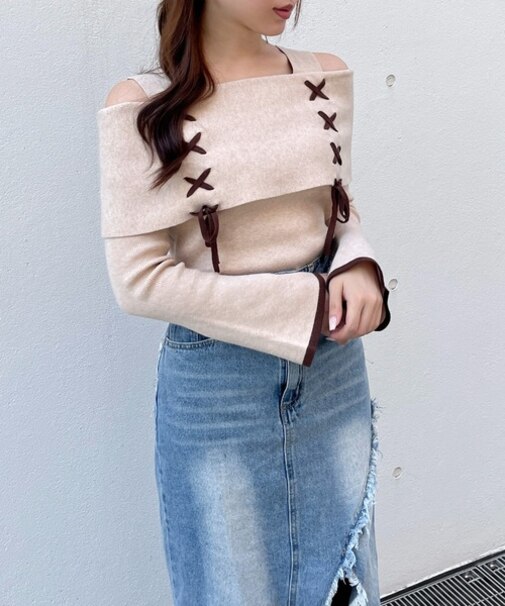 レーシングオフショルニット