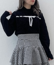 モールリボンニット