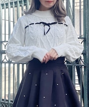 モールリボンニット