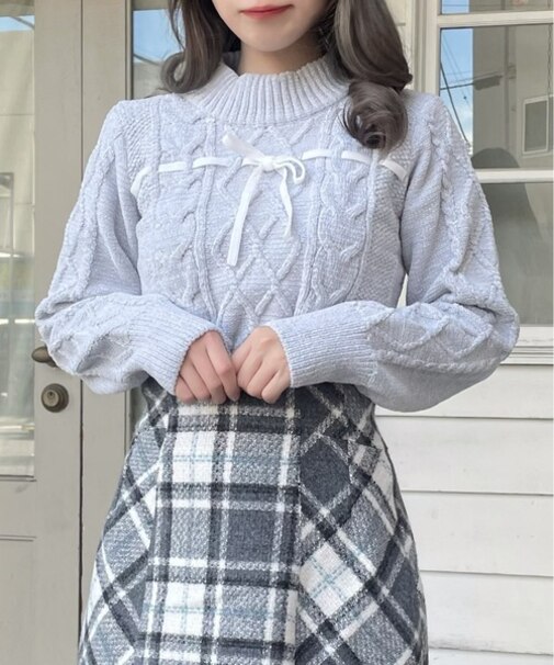 モールリボンニット