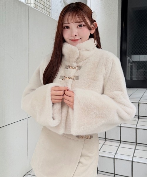 Yueqi qi ファージャケット YUEQI QI