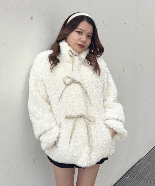 リボンボアジャケット｜ワンウェイの通販｜&mall（アンドモール）三井