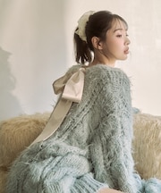 バックリボンダーリンニット