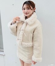 リボンムートンジャケットセット