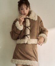 リボンムートンジャケットセット