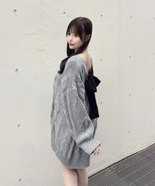 FOXEY バックリボンニットワンピース バックリボンニットワンピース｜ワンウェイの通販｜&mall（アンド