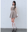 ショートブラウスレイヤードワンピース