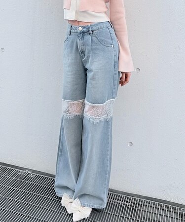 レーススイッチングデニム