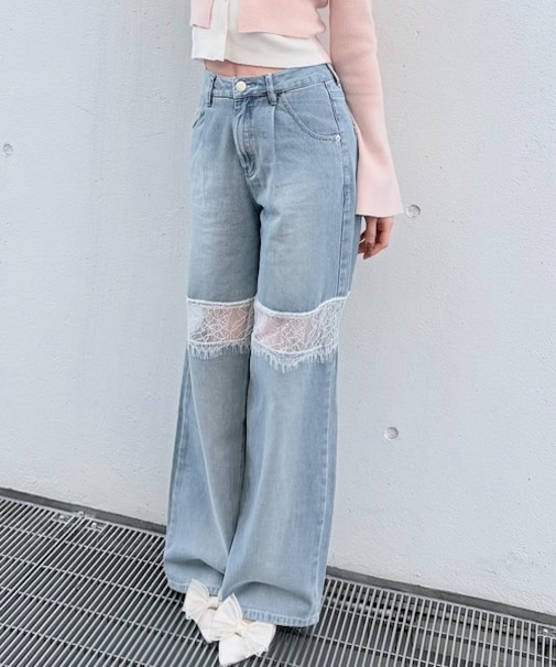 レーススイッチングデニム