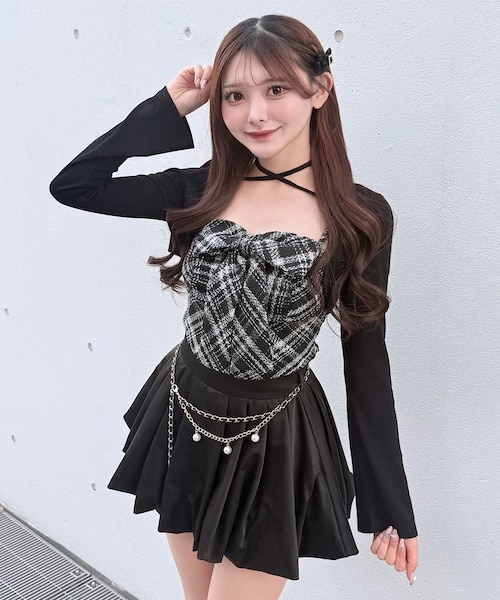 ファー付きボレロ風トップス｜ワンウェイの通販｜&mall（アンドモール