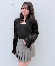 フェザーボレロアンサンブルトップス