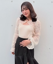 フェザーボレロアンサンブルトップス