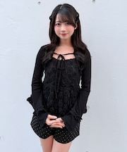 ローズペプラムキャミ