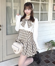 リボンアンサンブルワンピース