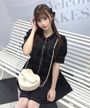 レイヤードフロントジップOP