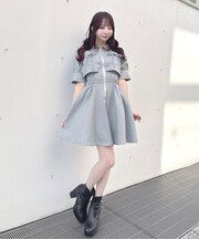 レイヤードフロントジップOP