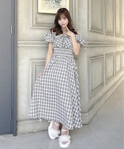 リボンオフショルワンピース