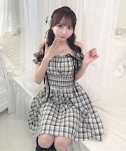 2way肩リボンミニワンピース