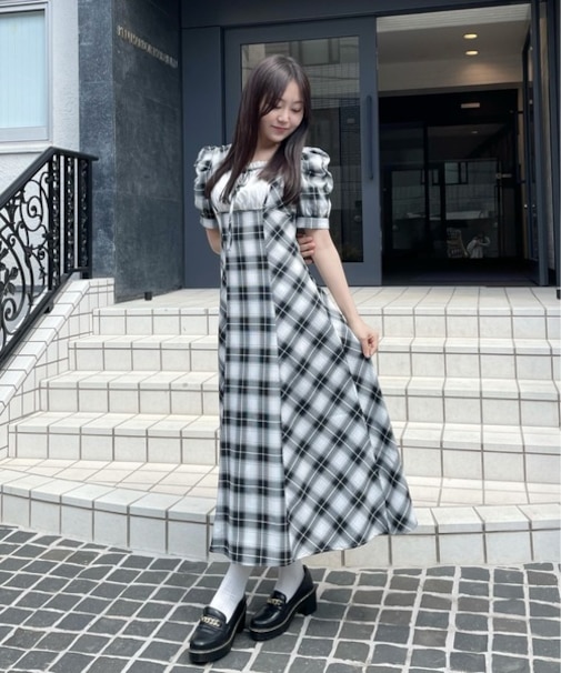 レイヤードロングワンピース