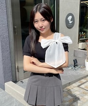 スクエアビックリボントップス