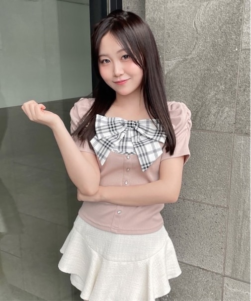 リボンレイヤードトップス