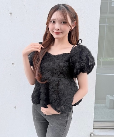 ３wayローズペプラムチュニック