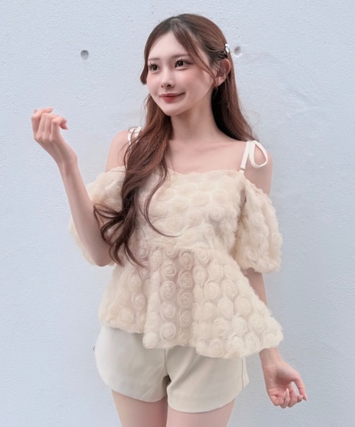 ３wayローズペプラムチュニック