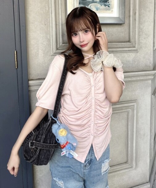 フロントギャザートップス