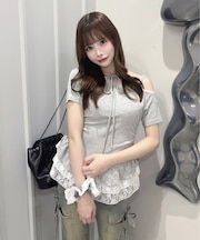 ペプラムチョーカートップス