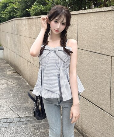 バルーンヘムリボンキャミ