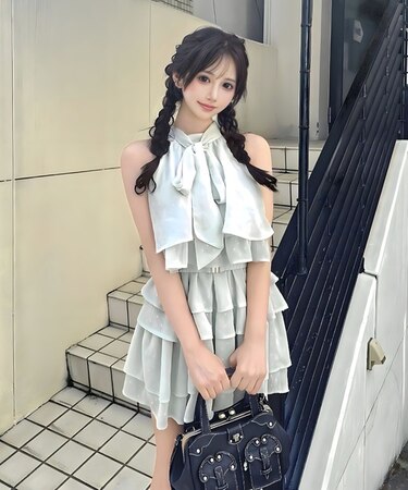 ティアードミニワンピース