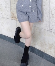ニットショートパンツ