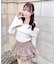オフショルリボンニット