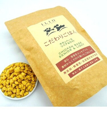 【安全無添加】ILIOこだわりごはん チキンシニア＆ライト400g / 自然素材100％の国産プレミアムドッグフード