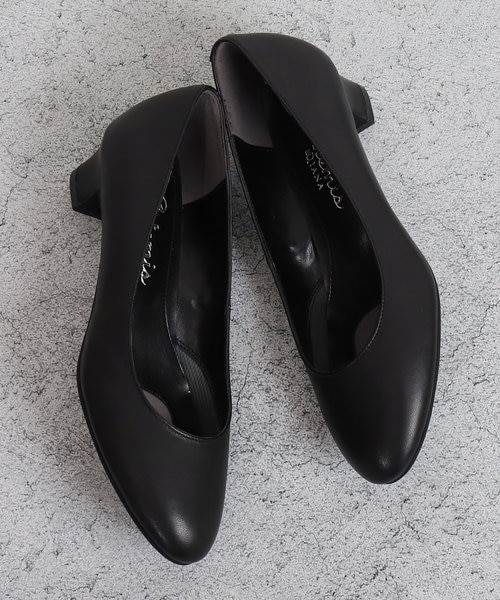 本革ラウンドトゥローヒールパンプス｜アルテミスバイダイアナの通販