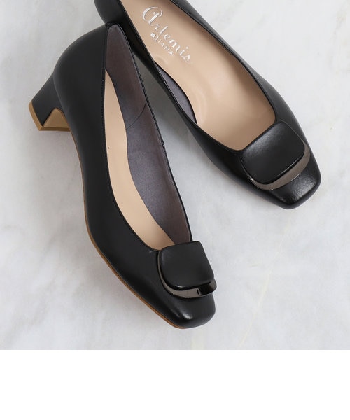 バックル付きスクエアトゥパンプス｜アルテミスバイダイアナの通販