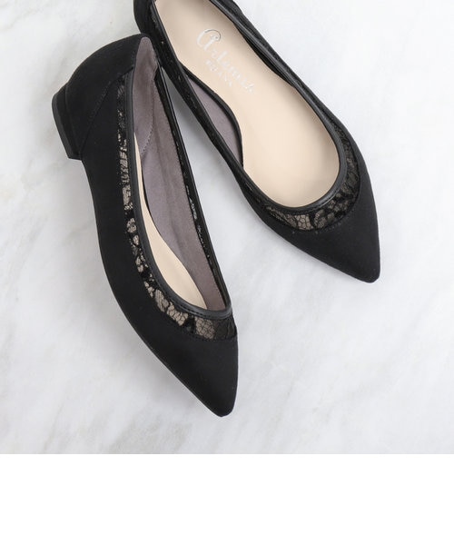 チュールレースコンビフラットシューズ｜アルテミスバイダイアナの通販