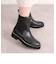 【片足330g】軽量厚底チェーンデザインサイドゴアブーツ