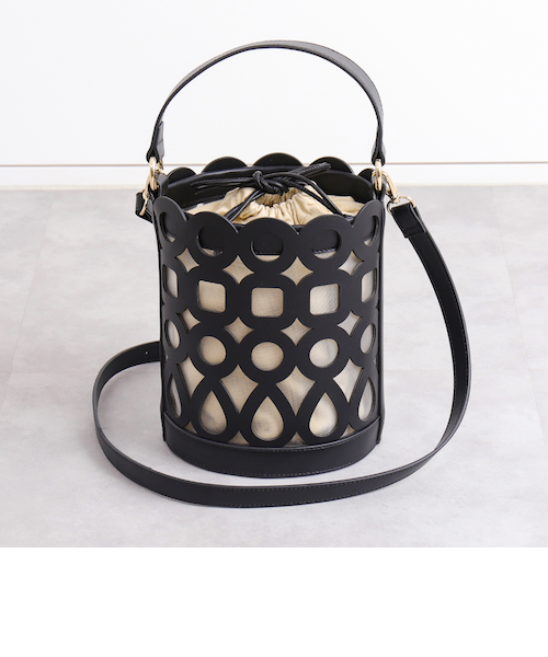 Le voyage en panie/ルボヤージュエンパニエ】ラフィアサークルバッグ