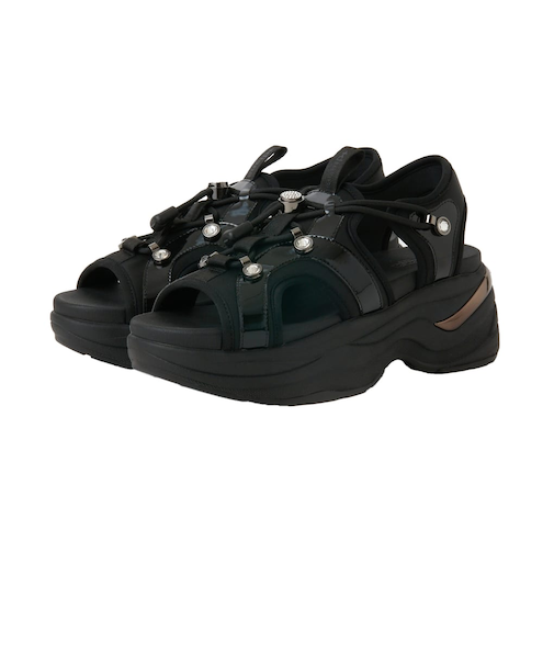 【軽量】厚底ドローコードサンダル