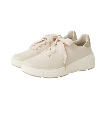 【軽量】ビジュー付きリボンスニーカー