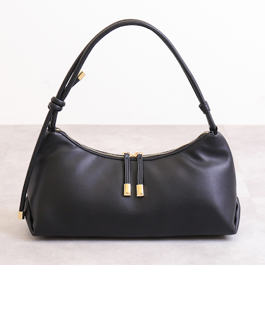 ダブルファスナー ワンハンドルバッグ