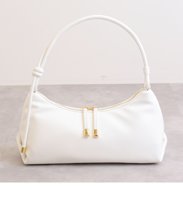 ダブルファスナー ワンハンドルバッグ