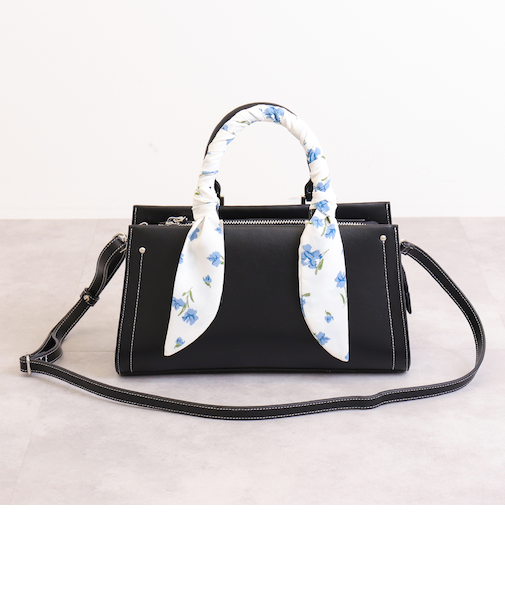 ショルダーベルト付属 2WAYスカーフリボンバッグ