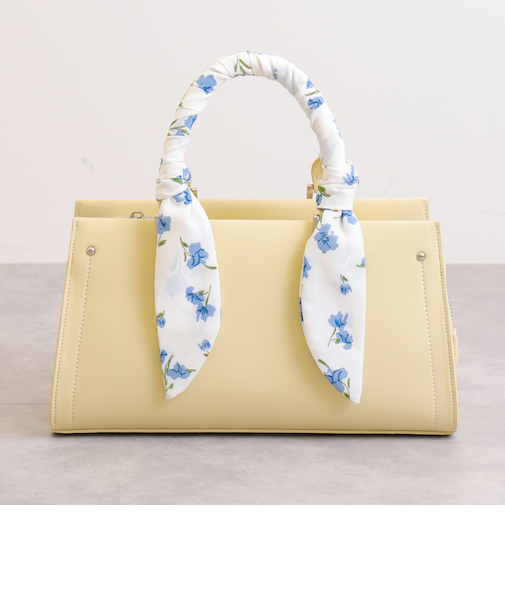 ショルダーベルト付属 2WAYスカーフリボンバッグ