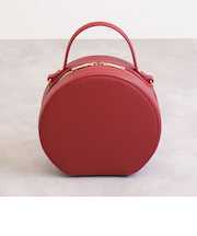 ショルダーベルト付属2WAYダブルファスナーラウンドバッグ