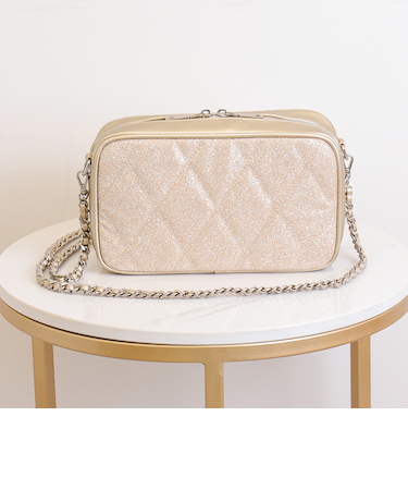 ラメキルティング ミニショルダーバッグ