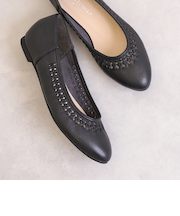 【片足120g】超軽量メッシュデザインフラットシューズ