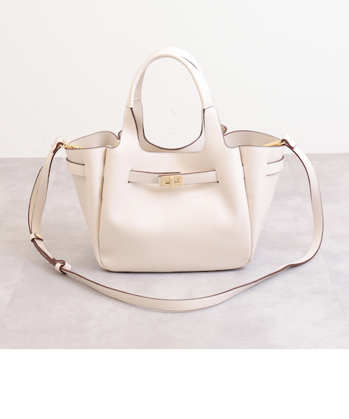 ショルダーベルト付属2WAY ベルトデザインミニトート